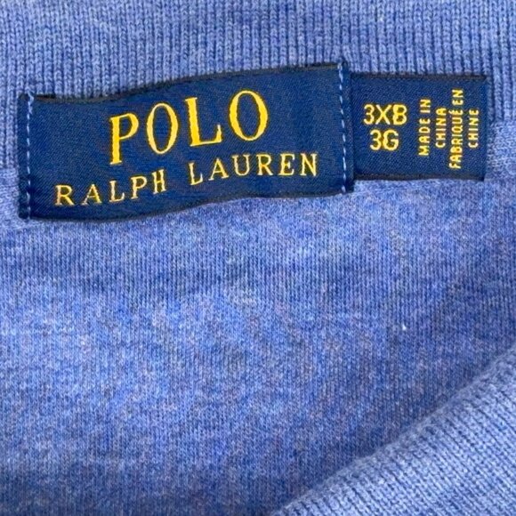 Polo Ralph Lauren Polo Shirt Mens 3XB Blue Soft Cotton Preppy Golf Short Sleeve - Picture 5 of 11